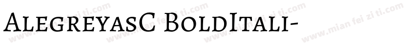 AlegreyasC BoldItali字体转换